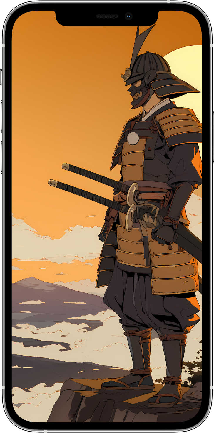 The Lone Samurai at Sunset